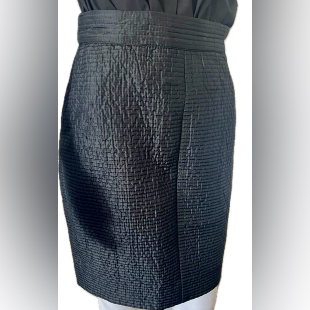 Vintage Gianfranco Ferre for Bergdorf Goodman Custom Silk Quilted Pencil Skirt